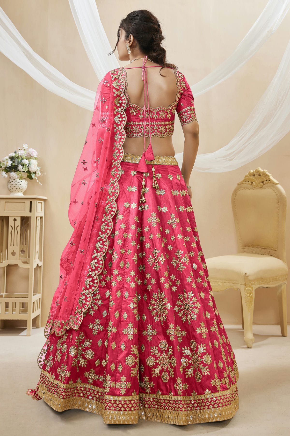 Art Silk Embroidery A Line Lehenga Choli