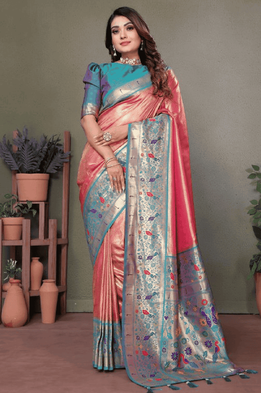 Baby-Pink-Colour-Woven-Work-Pure-Banarasi-Tissue-Silk-Traditional-Saree-VSSD1250270