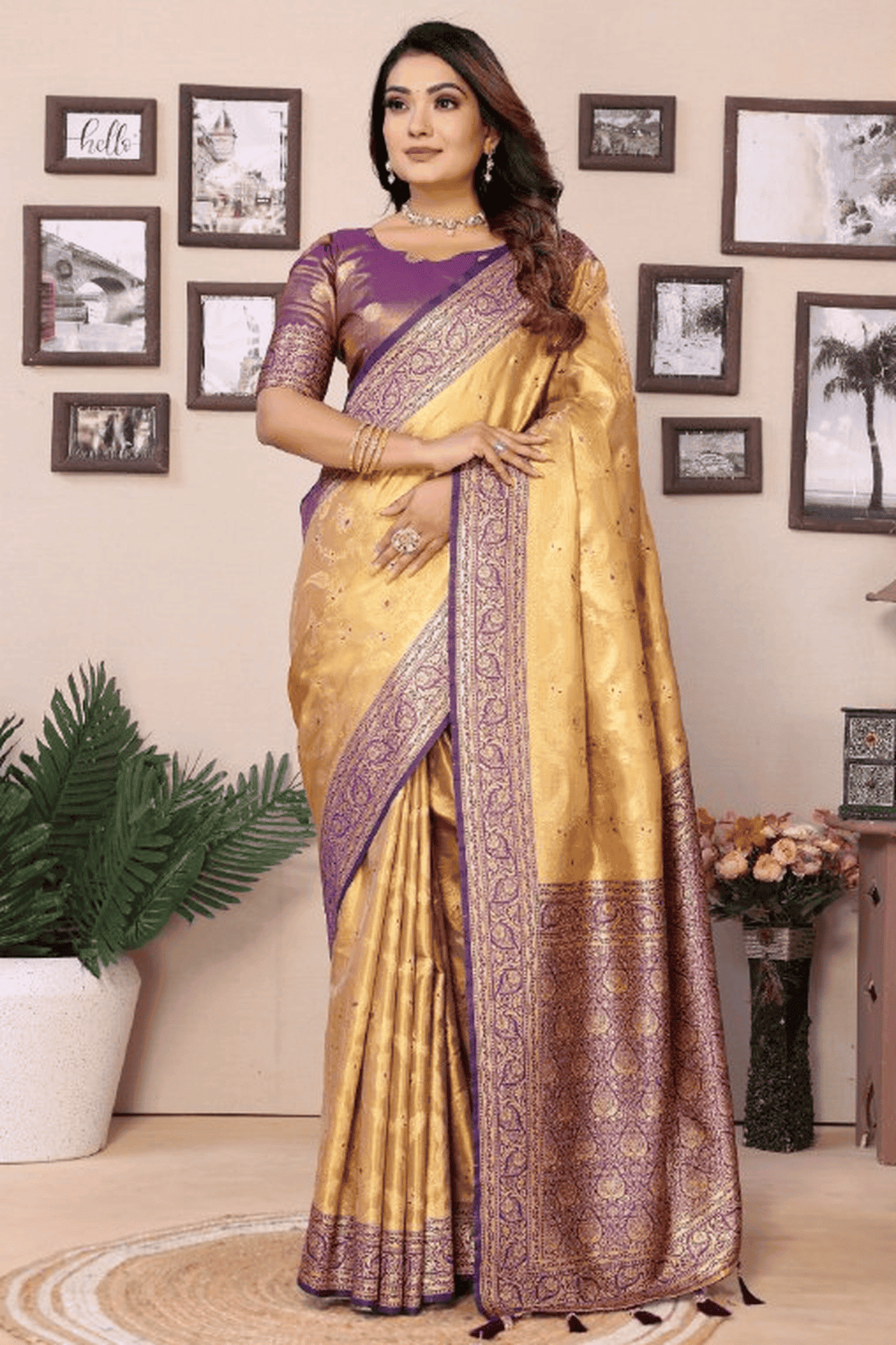 Beige-Colour-Woven-Work-Pure-Banarasi-Tissue-Silk-Traditional-Saree-VSSD1250255