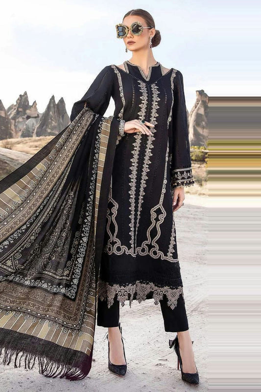 Black Colour Faux Georgette Pakistani Suit