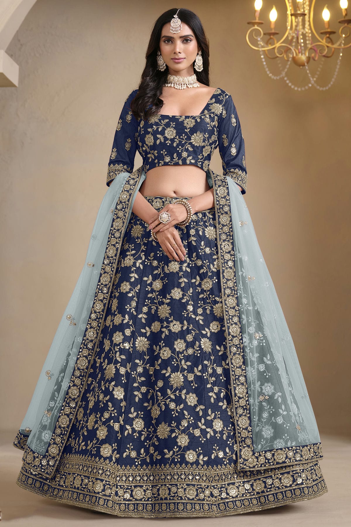 Blue-Colour-Art-Silk-Lehenga-Choli-VSLC1050689