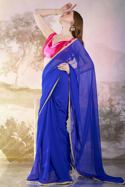 Blue-Colour-Chiffon-Saree-VSSD1112769