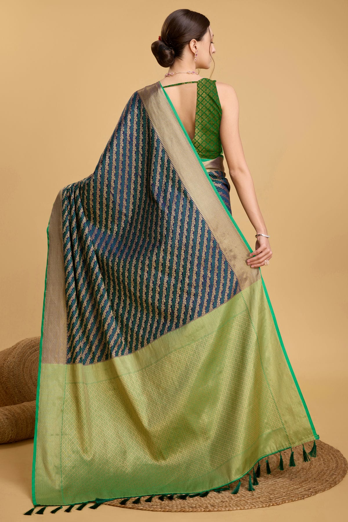 Blue Colour Patola Silk Saree