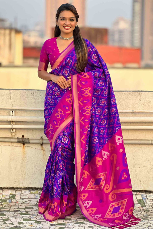 Blue-Colour-Patola-Silk-Traditional-Saree-VSSD1112670