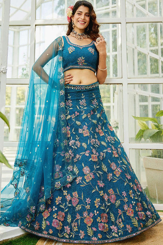 Blue-Colour-Semi-Stitched-Net-Lehenga-Choli-VSLC1112539