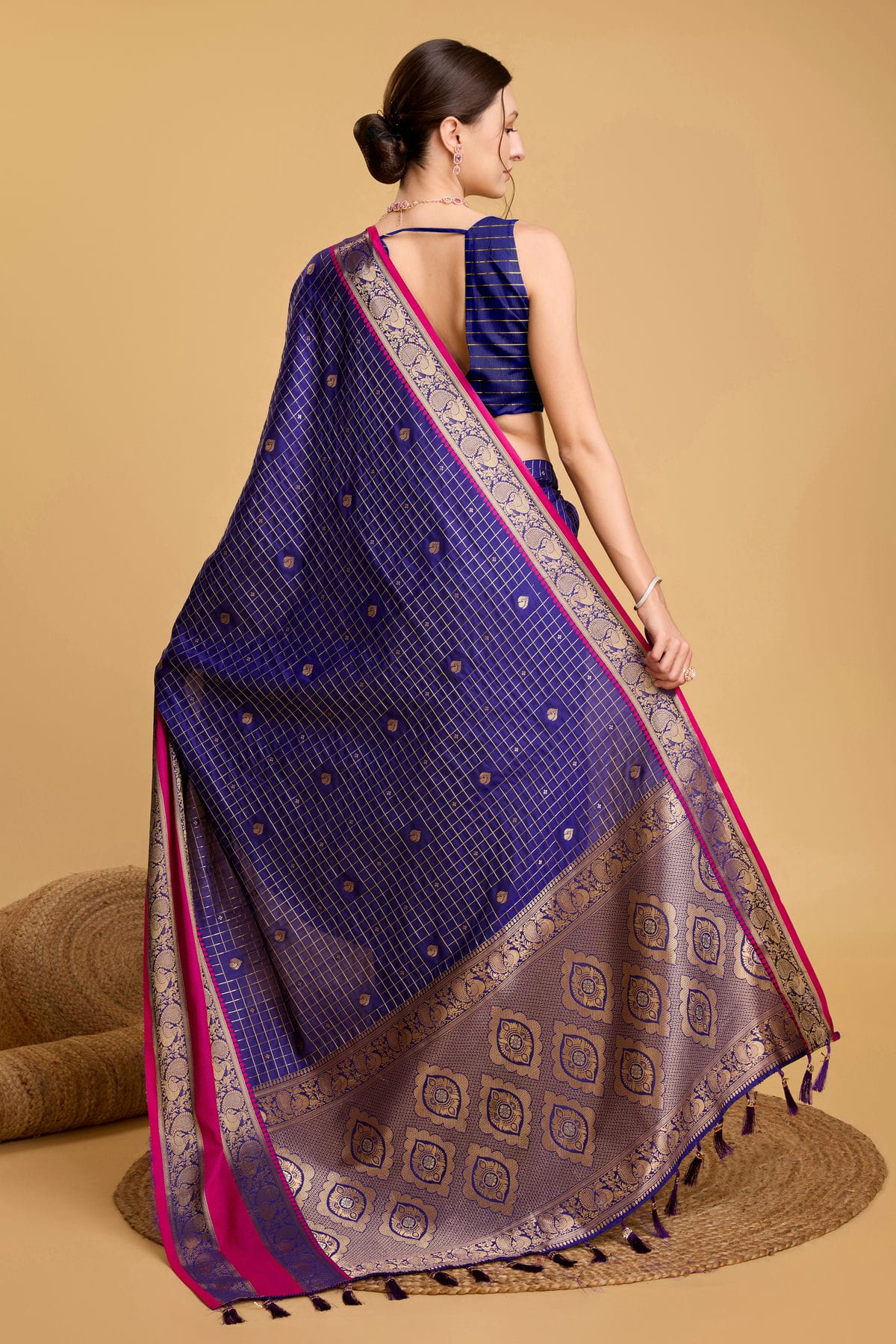 Blue Colour Silk Saree