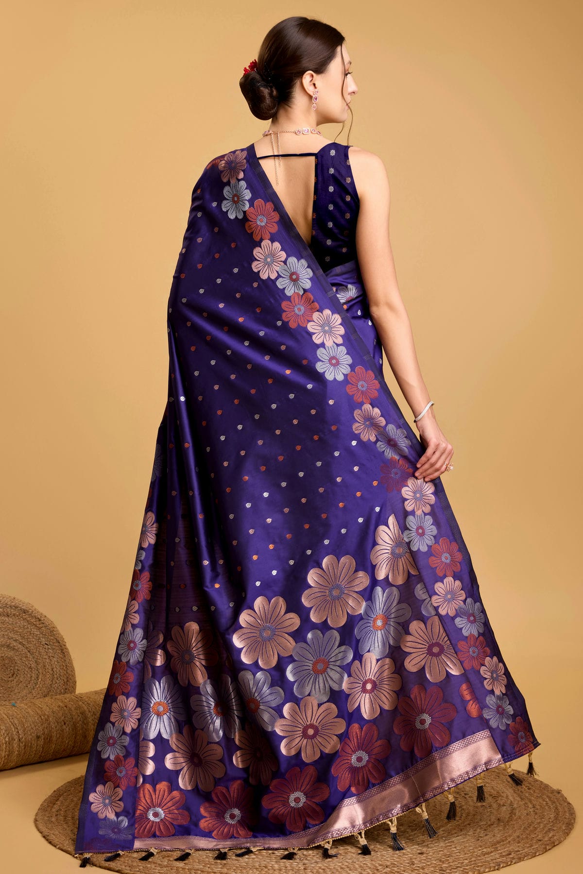 Blue Colour Silk Saree