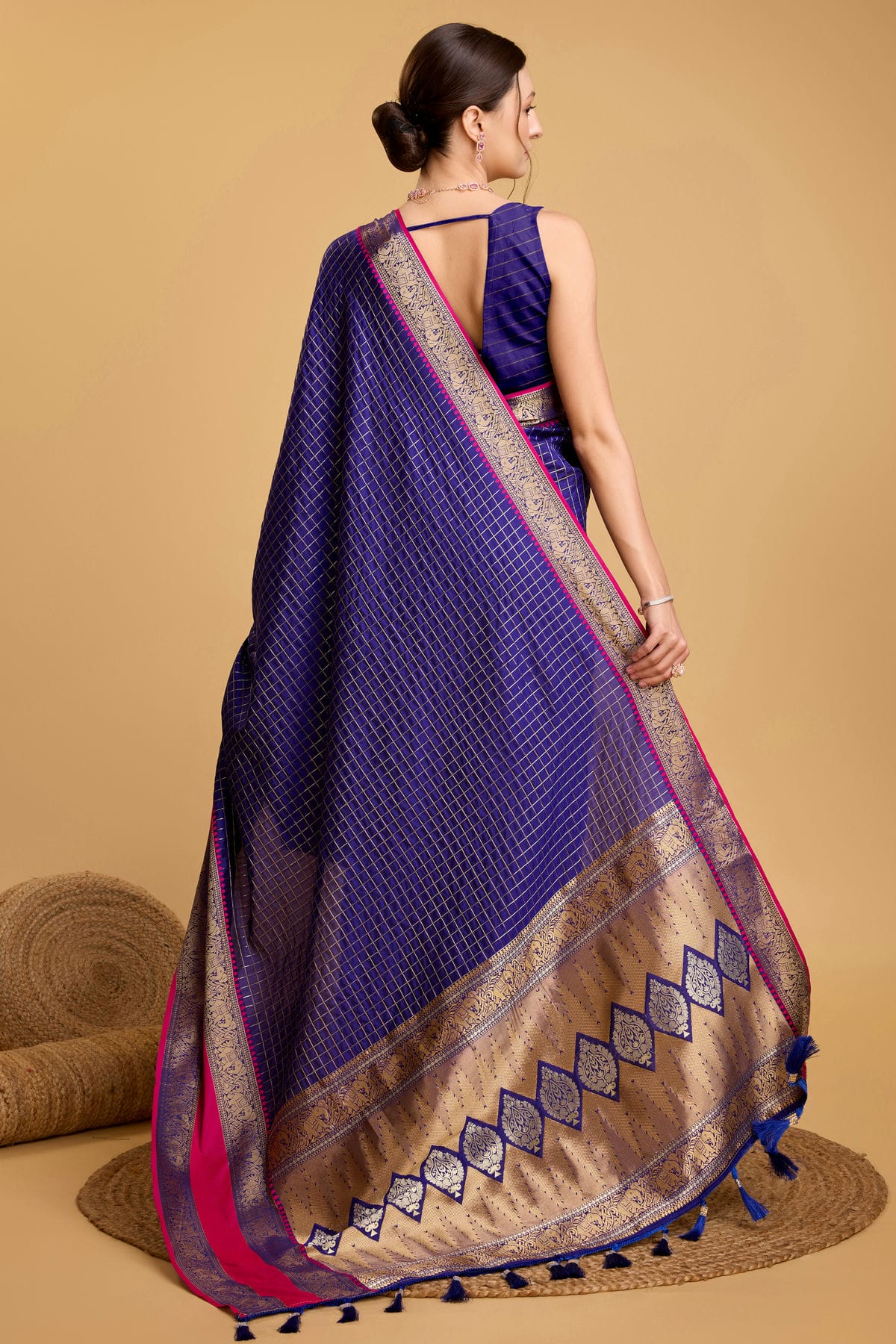 Blue Colour Silk Saree