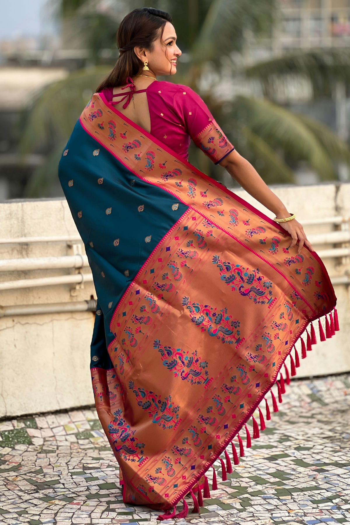 Blue Colour Soft Silk Traditional Saree