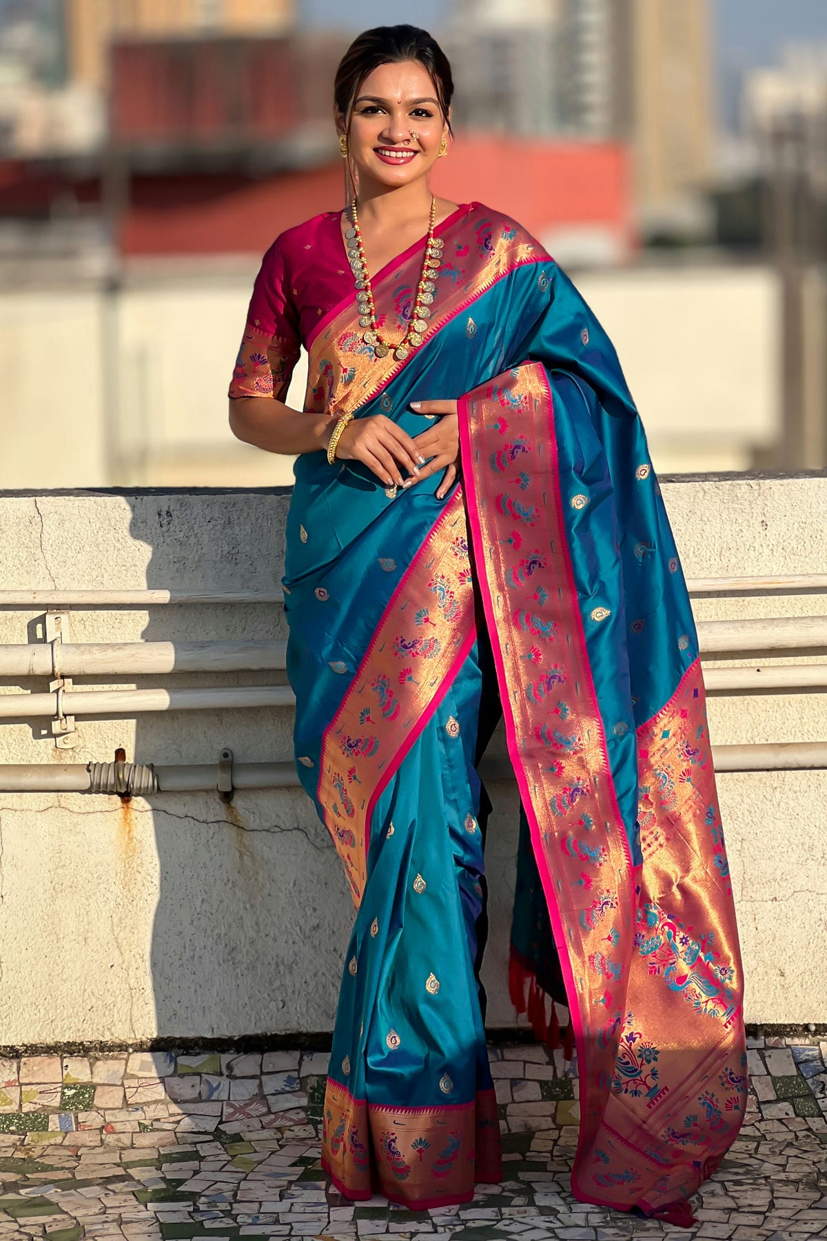 Blue Colour Soft Silk Traditional Saree