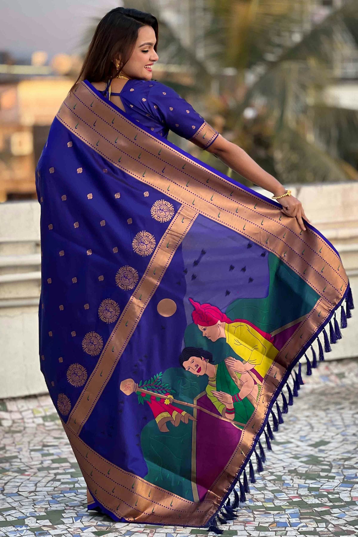 Blue Colour Soft Silk Traditional Saree VSSD1112674