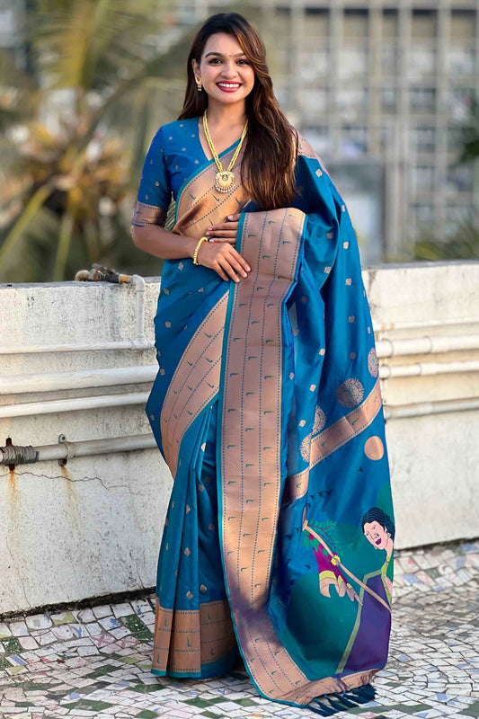 Blue-Colour-Soft-Silk-Traditional-Saree-VSSD1112682