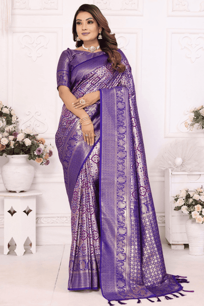 Blue-Colour-Woven-Work-Banarasi-Silk-Traditional-Saree-VSSD1250242