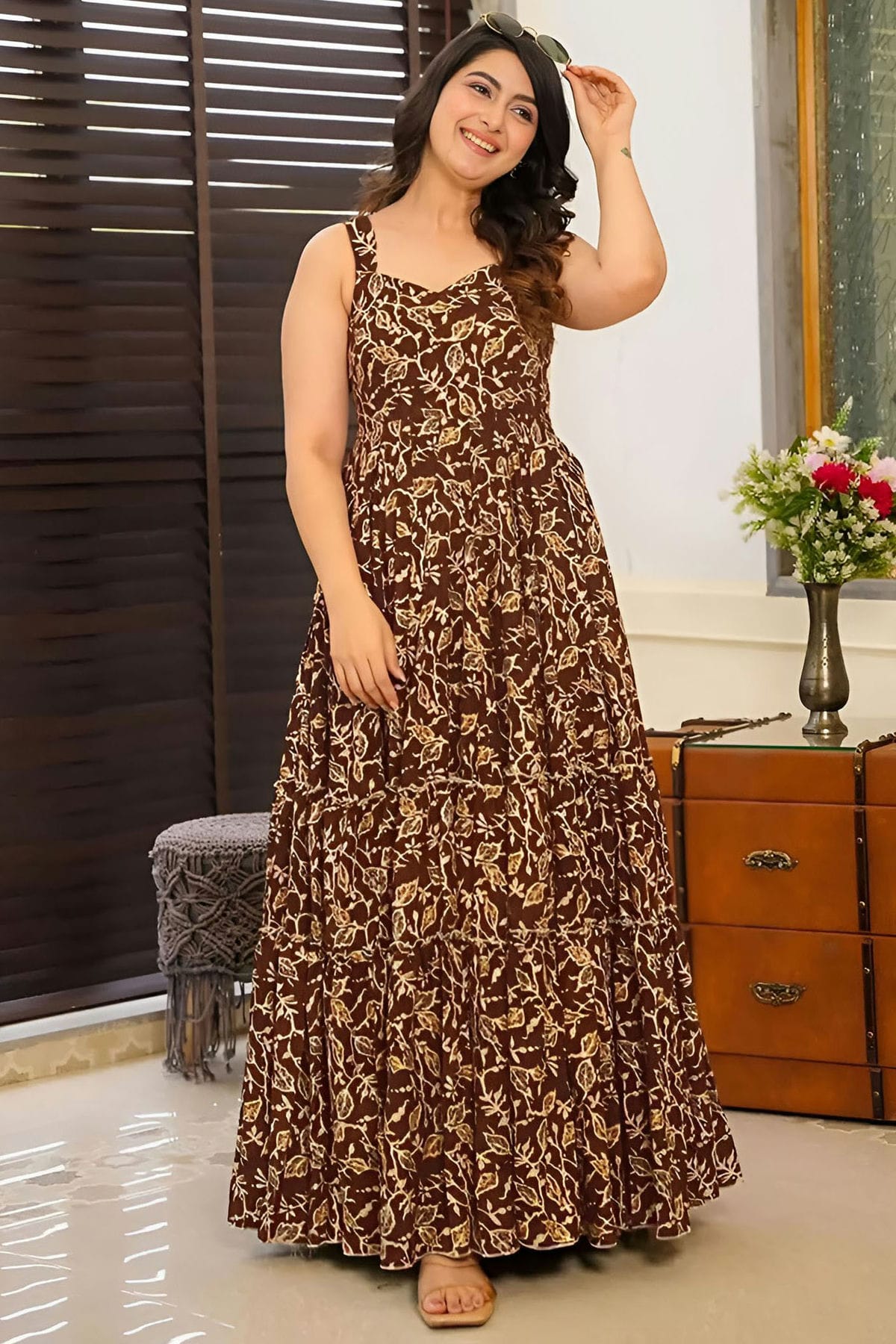 Brown-Colour-Rayon-Fabric-Stitched-Gown-VSGW1112358