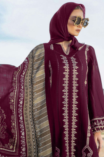 Burgundy Colour Rayon Semi Stitched Pakistani Suit