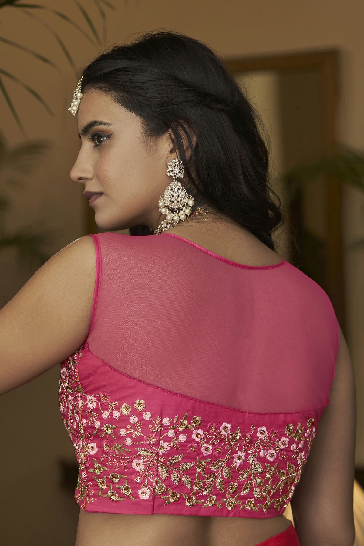 Butterfly Net Designer Lehenga Choli In Pink Colour