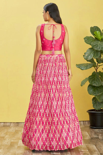 Chinnon Embroidery A Line Lehenga Choli