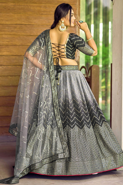 Chinon Embroidery A Line Lehenga Choli VSLC1010235