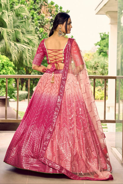 Chinon Embroidery A Line Lehenga Choli