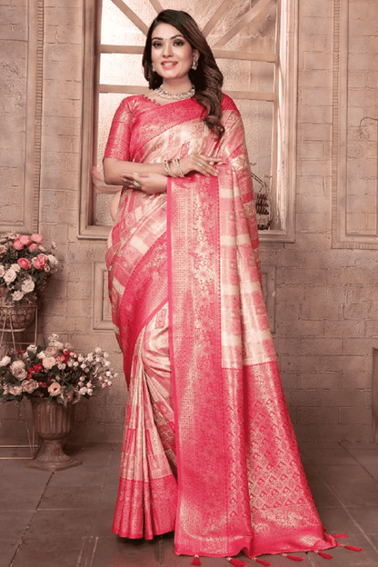 Cream-Colour-Woven-Work-Banarasi-Chaturi-Silk-Traditional-Saree-VSSD1250275