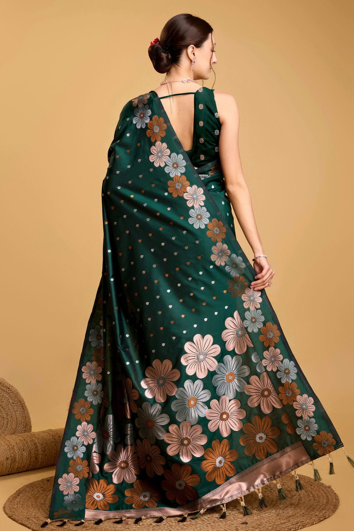 Green Colour Silk Saree