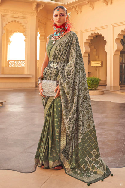 Green Colour Silk Saree