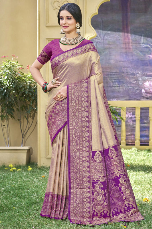 Grey-Colour-Woven-Work-Banarasi-Silk-Traditional-Saree-VSSD1103334