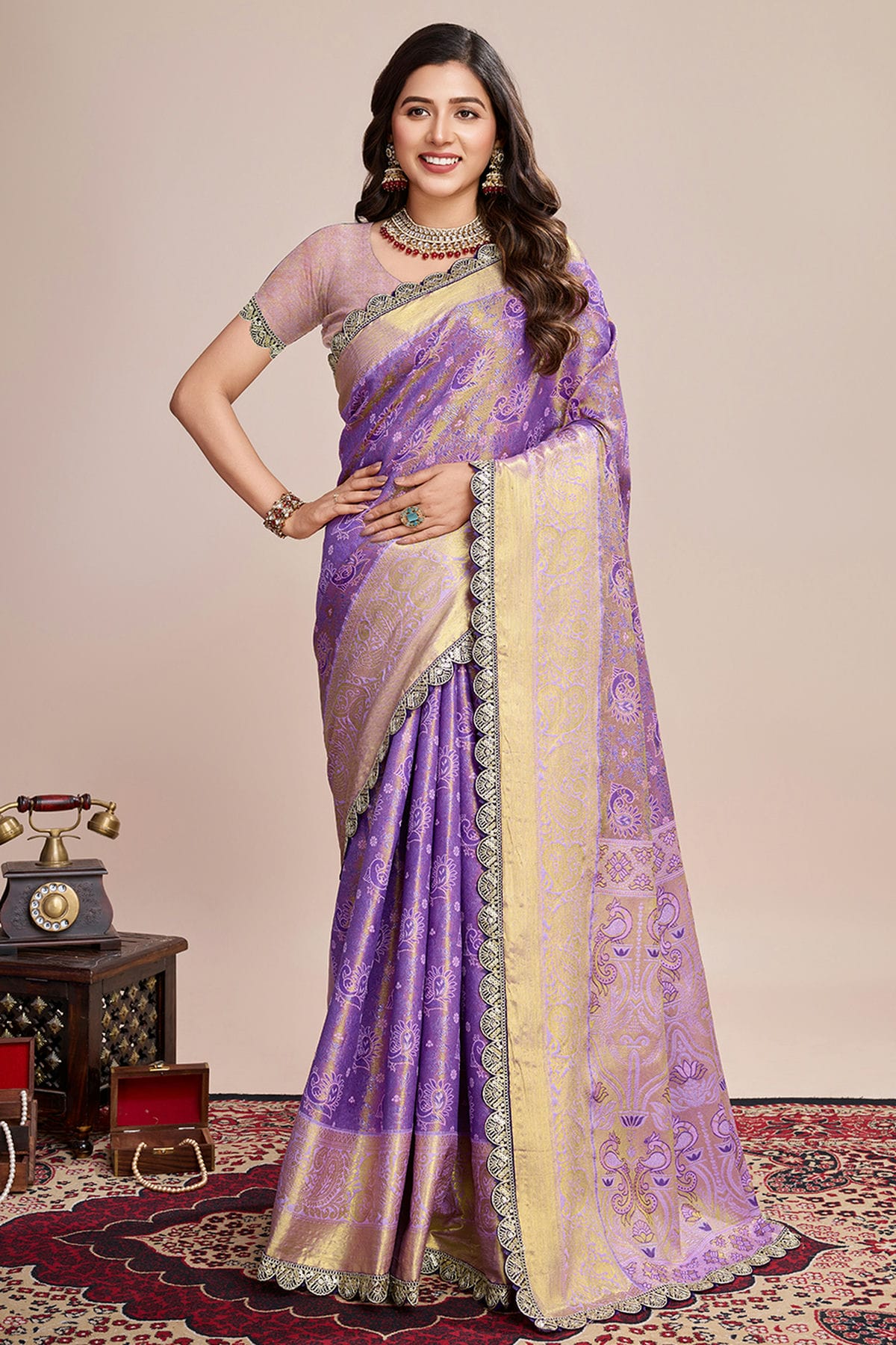 Lavender-Colour-Soft-Silk-Saree-VSSD1112758