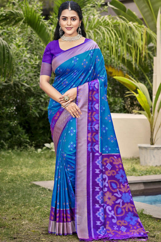 Light-Blue-Colour-Woven-Work-Silk-Traditional-Saree-VSSD1103304