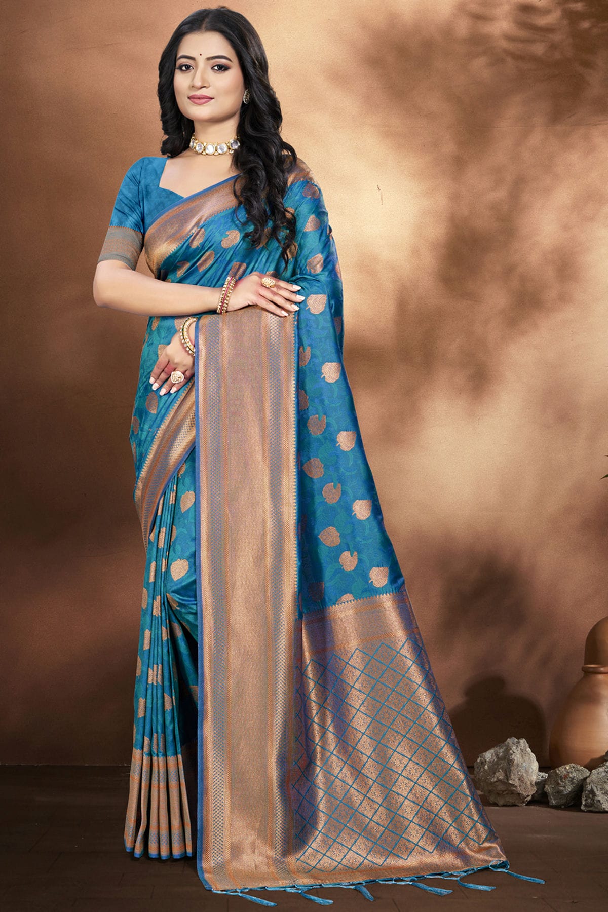 Light-Blue-Colour-Woven-Work-Silk-Traditional-Saree-VSSD1103322