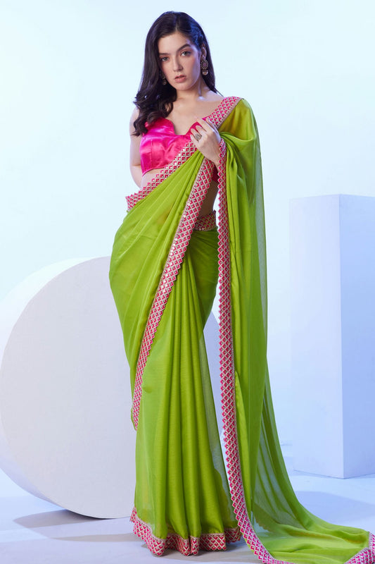 Light-Green-Colour-Moss-Designer-Saree-VSSD1112609