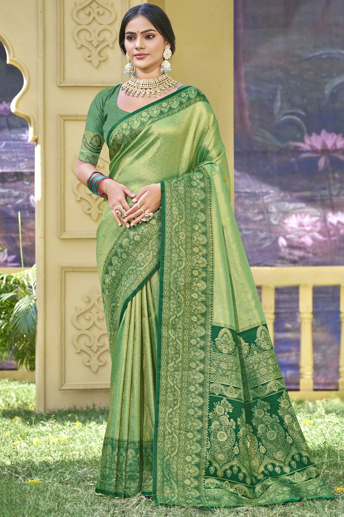 Light-Green-Colour-Woven-Work-Banarasi-Silk-Traditional-Saree-VSSD1103335