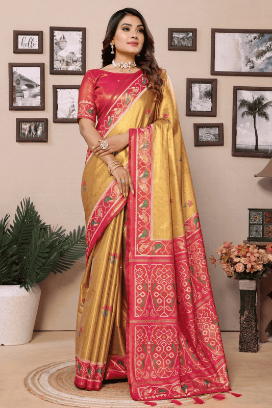 Light-Mustard-Colour-Woven-Work-Pure-Banarasi-Tissue-Silk-Traditional-Saree-VSSD1250295