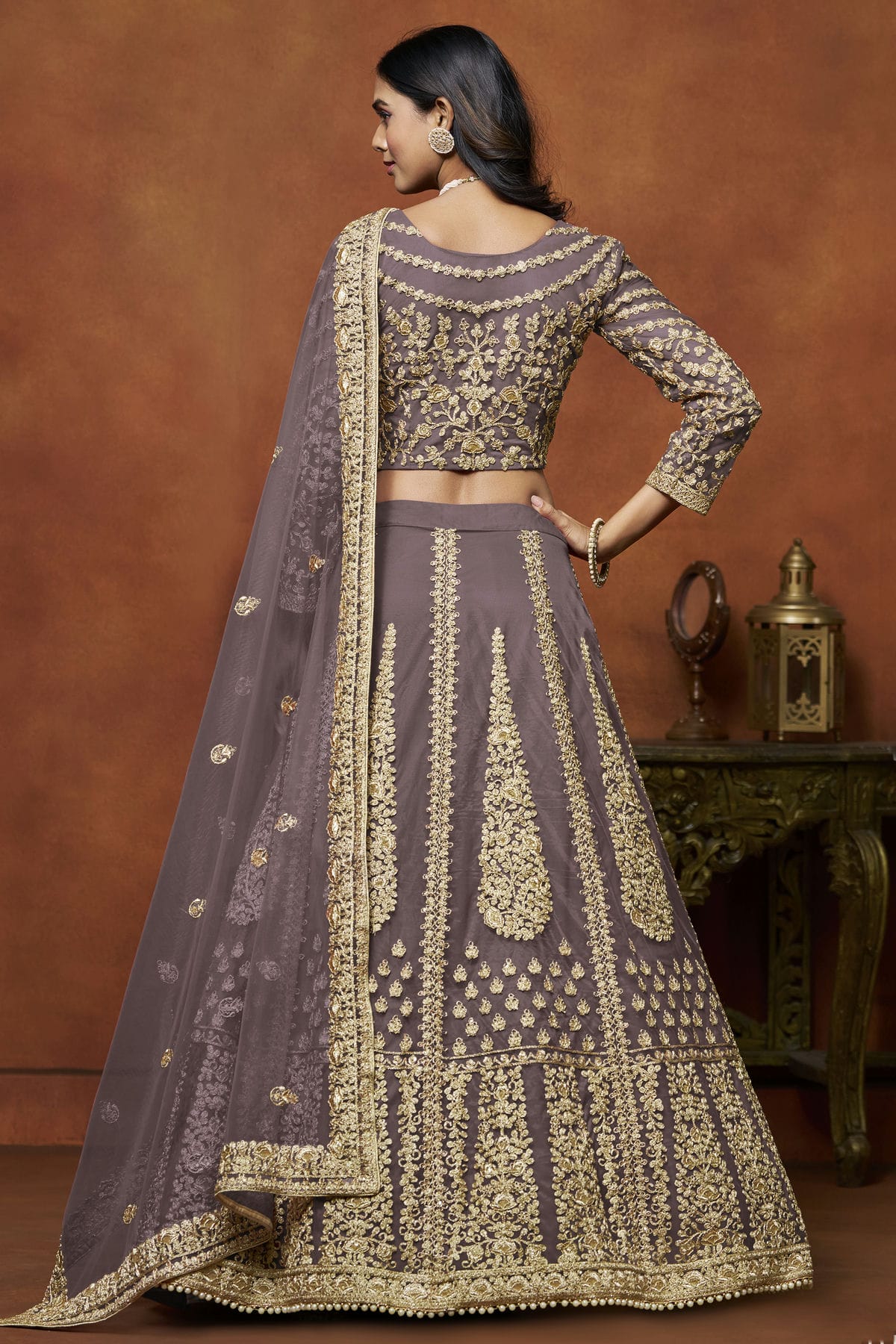 Light Purple Colour Net Lehenga Choli