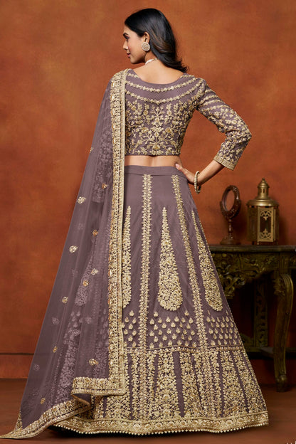 Light Purple Colour Net Lehenga Choli