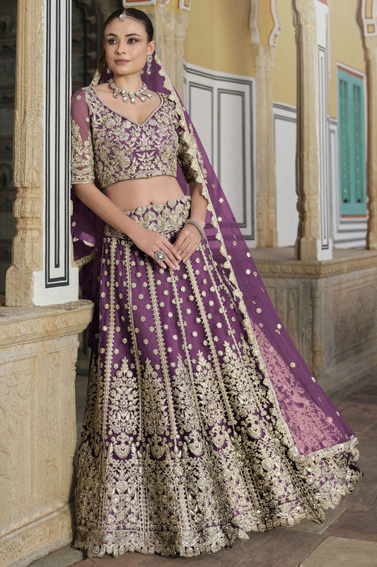 Light-Purple-Colour-Semi-Stitched-Butterfly-Net-Lehenga-Choli-VSLC1112513