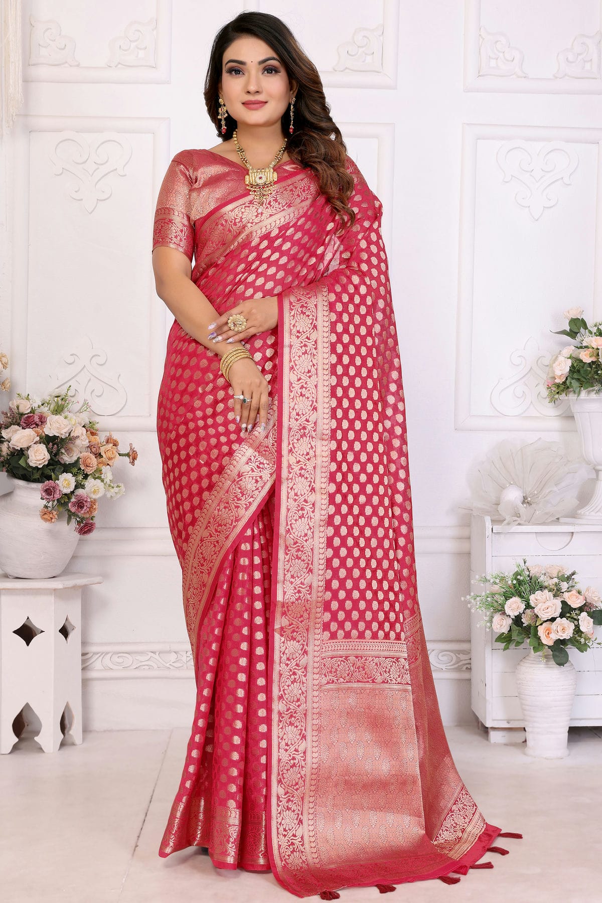 Maroon-Colour-Organza-Traditional-Saree-VSSD1112708