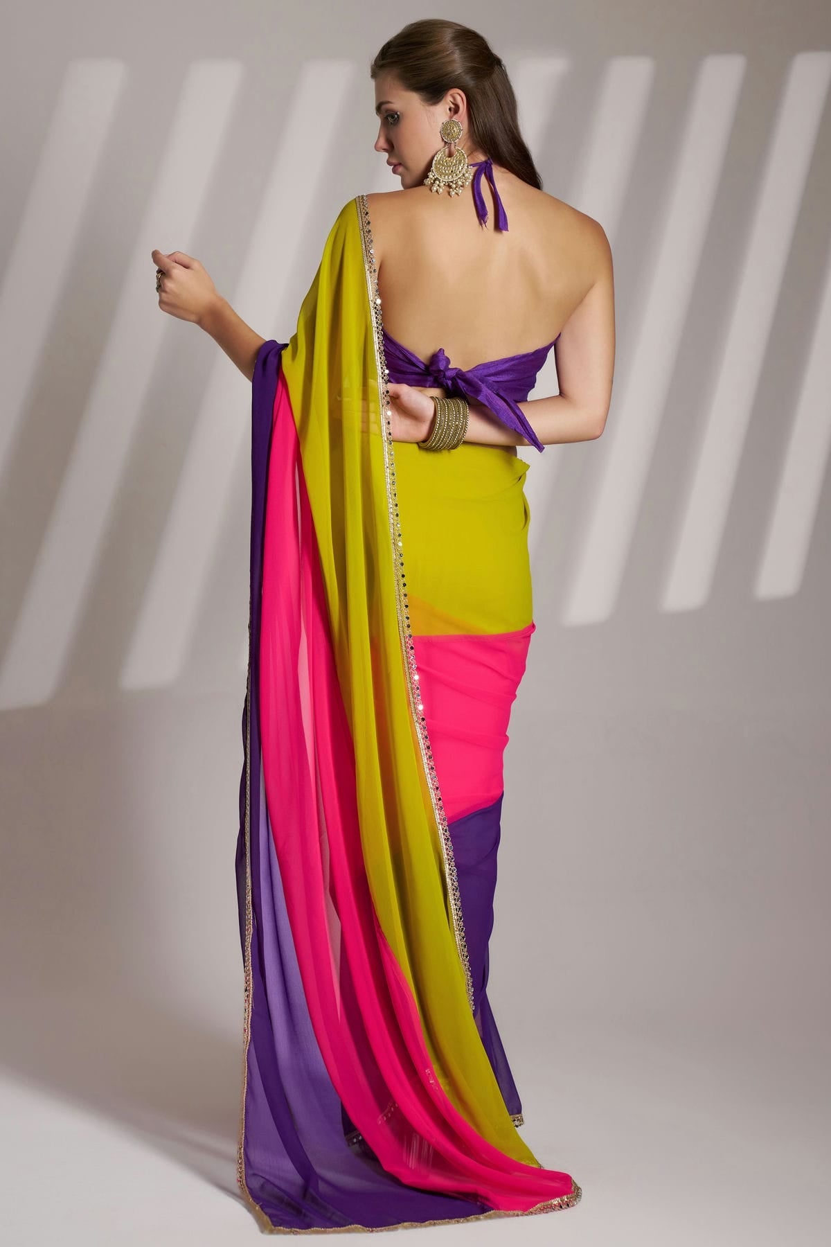 Multicolour Chiffon Saree VSSD1112771