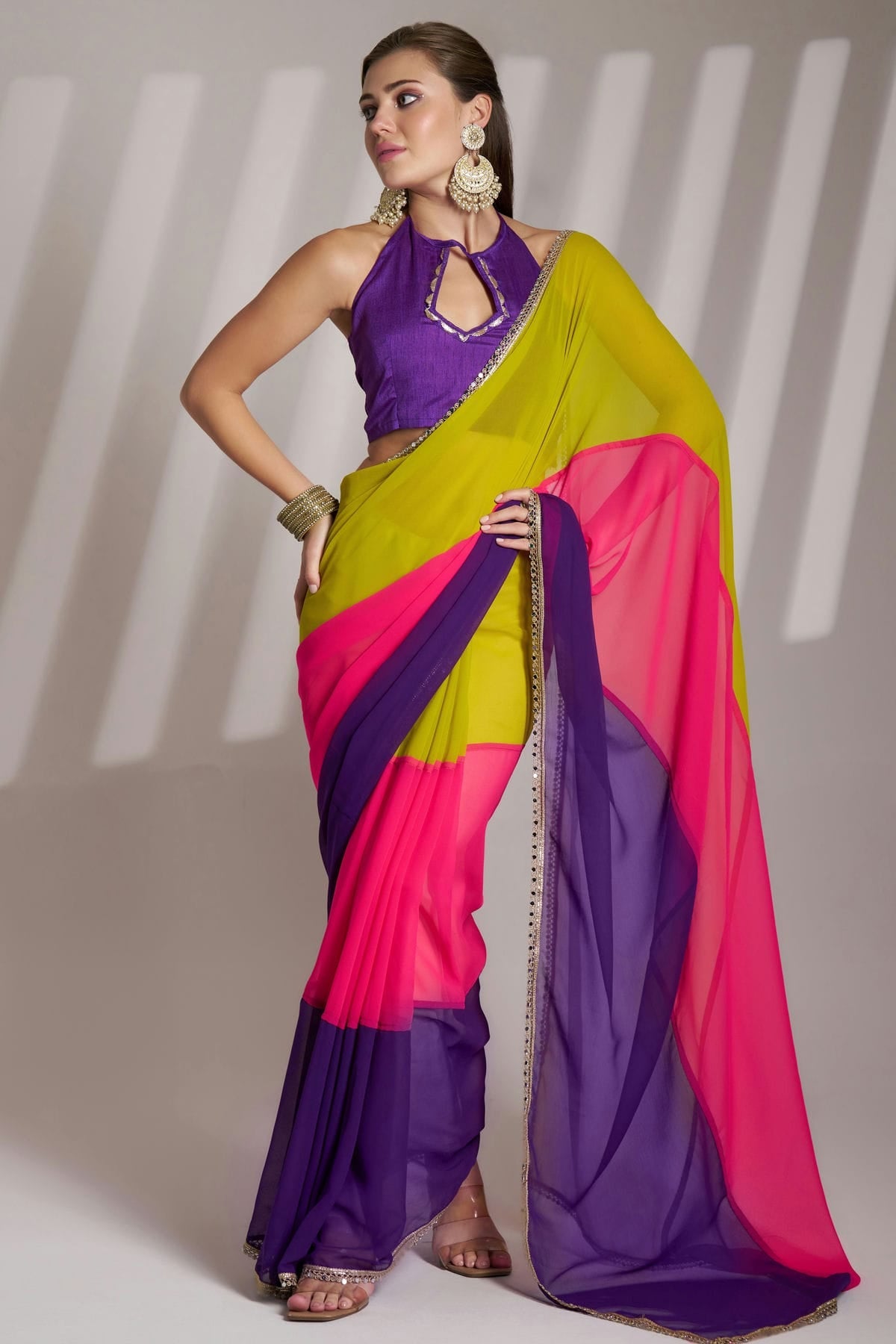 Multicolour-Chiffon-Saree-VSSD1112771