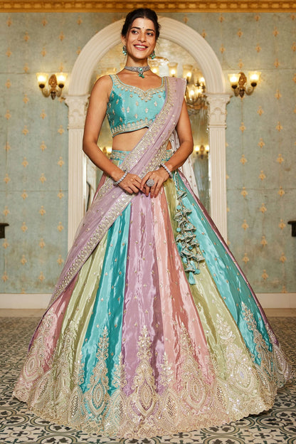 Multicolour-Colour-Semi-Stitched-Organza-Lehenga-Choli-VSLC1112554