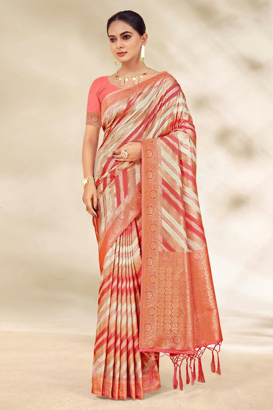 Multicolour Woven Work Cotton Saree