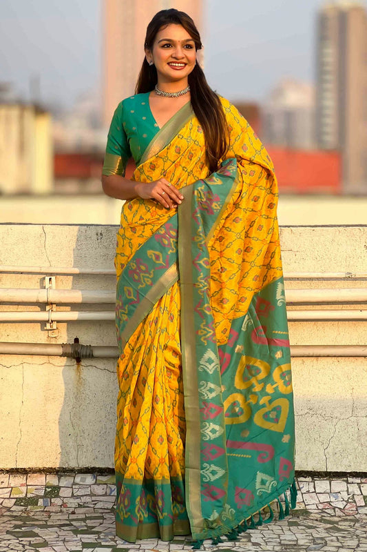 Mustard-Colour-Patola-Silk-Traditional-Saree-VSSD1112669