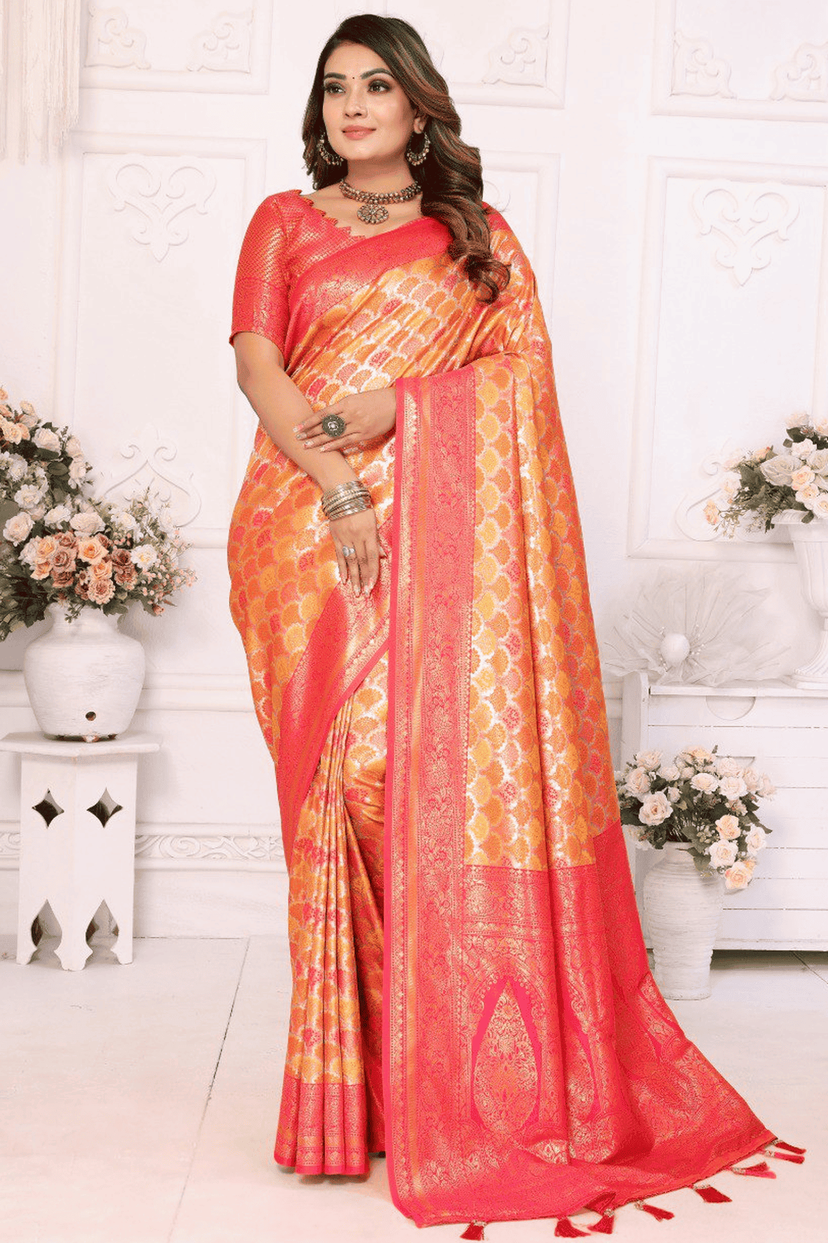 Mustard-Colour-Woven-Work-Banarasi-Silk-Traditional-Saree-VSSD1250238