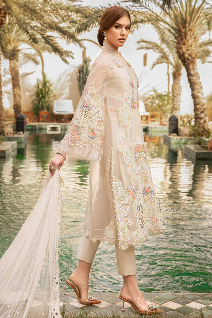 Off White Colour Cotton Semi Stitched Pakistani Suit