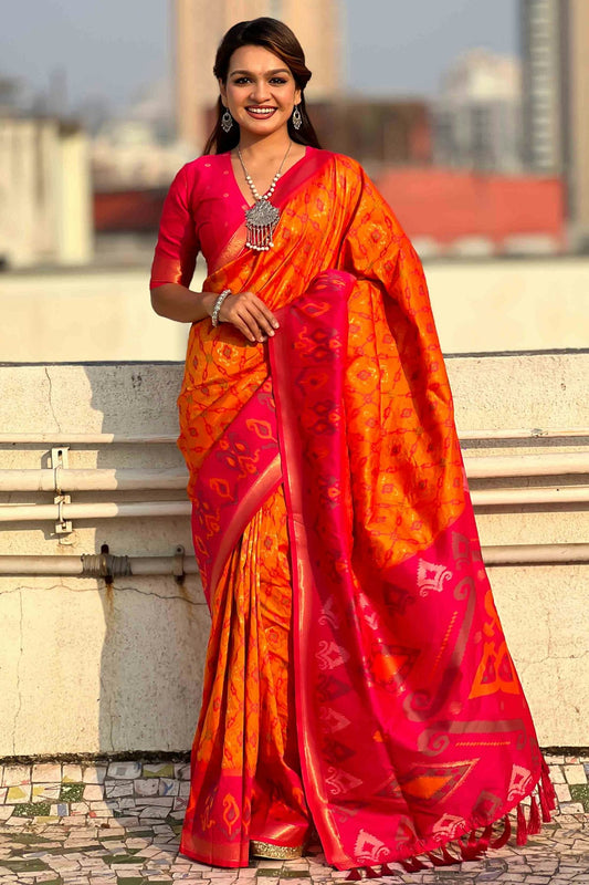 Orange-Colour-Patola-Silk-Traditional-Saree-VSSD1112666