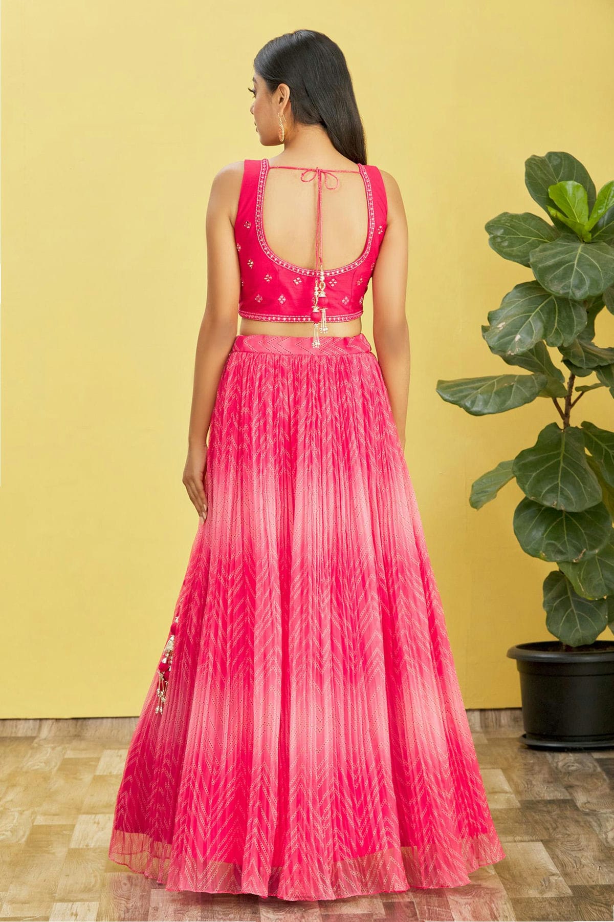 Organza Embroidery A Line Lehenga Choli