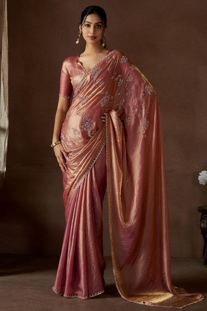 Peach-Colour-Silk-Designer-Saree-VSSD1121957