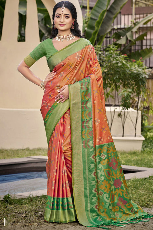 Peach-Colour-Woven-Work-Silk-Traditional-Saree-VSSD1103303