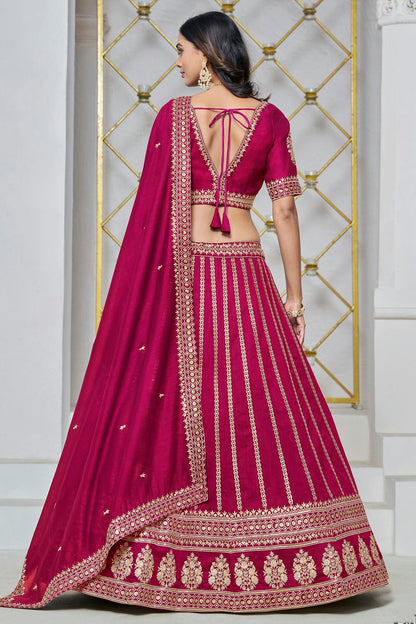 Pink Colour Art Silk Lehenga Choli