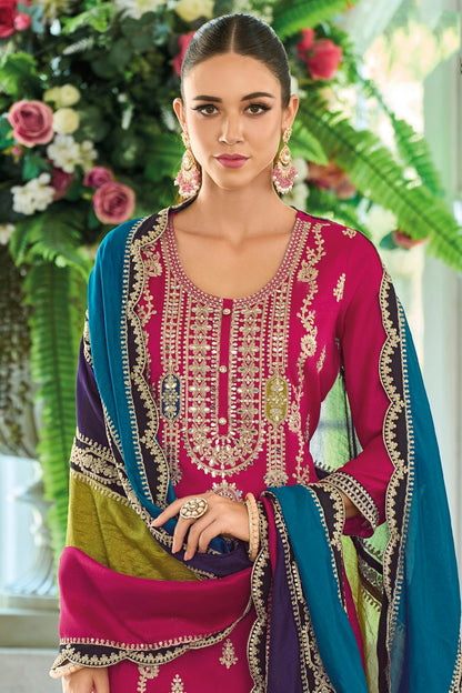 Pink Colour Chinon Silk Pakistani Suit VSSM1140592